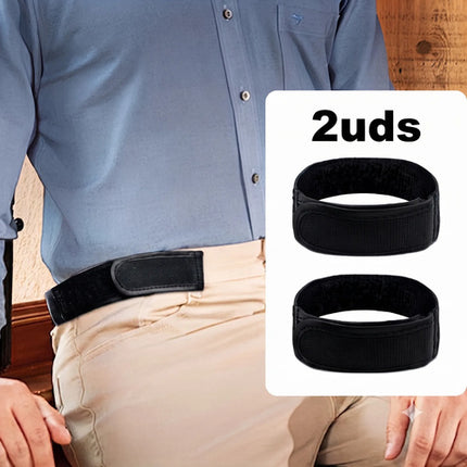 2 Cinturon Elasticos Sin Hebilla Invisibles Ajustable Velcro