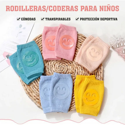 Rodilleras Para Bebé Gateo Antideslizante Protector Algodón