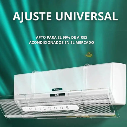 Deflector Cubierta Aire Acondicionado Minisplit Antidirecto Transparente