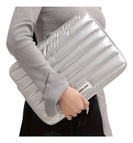 Funda Acolchada Para Laptop 13  Impermeable Puffer Macbook