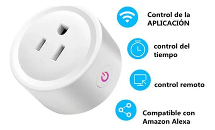 Enchufe Wifi Tuya Inteligente Temporizador Alexa Google Home