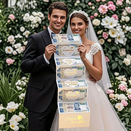 Tarjetas De Felicitación Para Boda Novios Regalo en Efectivo