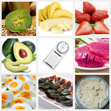 Cortador De Huevos 2 En 1 Rebanador Frutas Y Verduras Manual