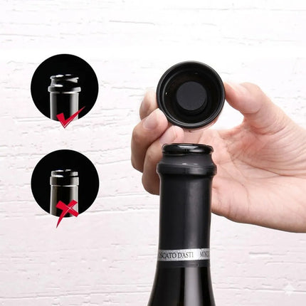 4 Tapones Para Champán Y Vino Espumoso Selladores De Vacío