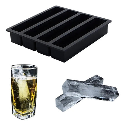 Molde Charola Para Hielo En Barra Mantequilla Rectangular