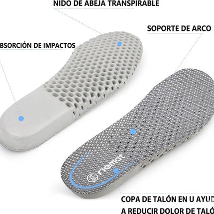 Par Plantillas Deporte Confort De Espuma Soporte Talón Arco