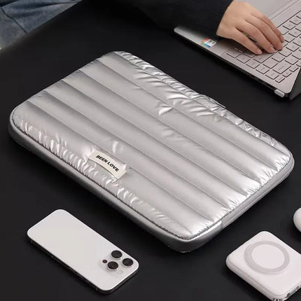Funda Acolchada Para Laptop 13  Impermeable Puffer Macbook