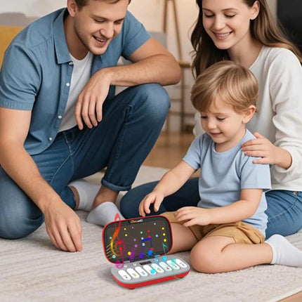 Consola Musical Rítmica Juguete Teclado Juego Destreza Niños Rojo