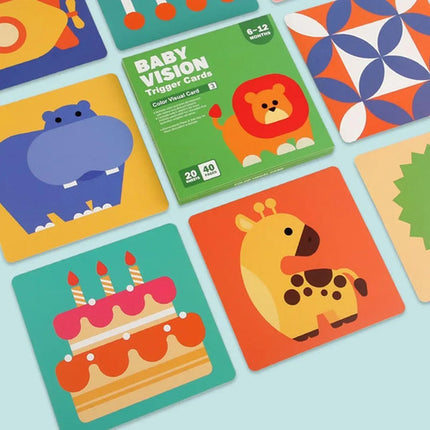 Tarjetas De Estimulación Visual Montessori Bebés 0-26 Meses