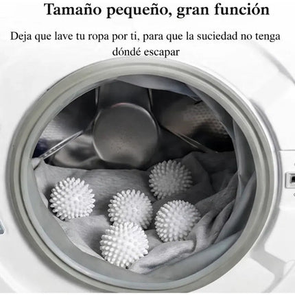 4 Pelotas De Lavado Reutilizables Anti Enredos Y Pelusas