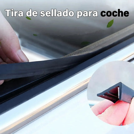 4m Tira De Goma Sello De Ventana Carro Auto Forma V Aislante