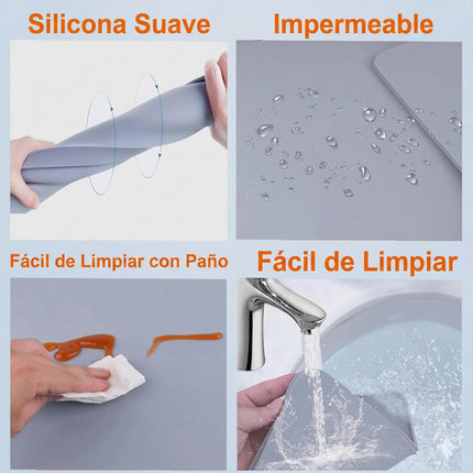 Tapete Protector De Lavadora Secadora Silicona Impermeable