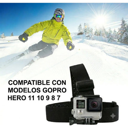 Correa Arnés Cabeza Gopro Hero 11 10 9 8 7 Camara De Accion