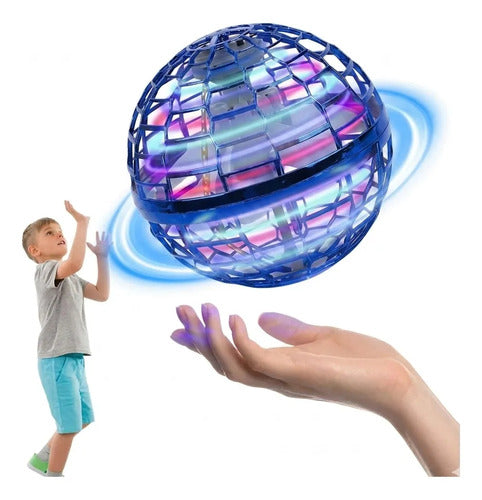 Bola Voladora Boomerang Luz Led Dron Sensor Movimiento Niños