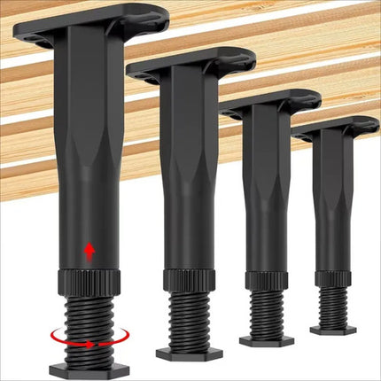 4 Patas Regulables Para Base Cama Soporte Muebles Ajustable