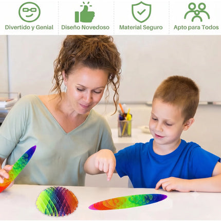 Juguete Sensorial Gusano Antiestrés Fidget Toy Relajante Tdh