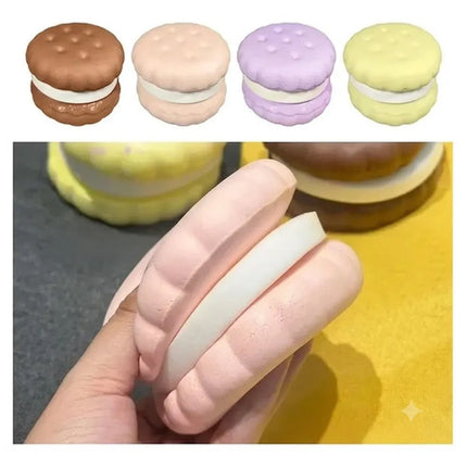 Juguete Squishy Galleta Grande Rosa Antiestrés Niños Kawaii