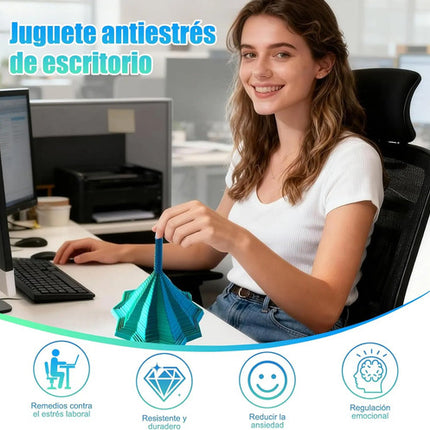 Juguete Sensorial Estrella Fractal 3d Expandible Antiestres