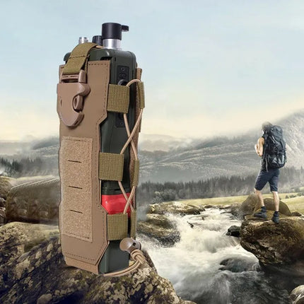 Porta Botella Tactico Molle Porta Radio Sostenedor Mochila