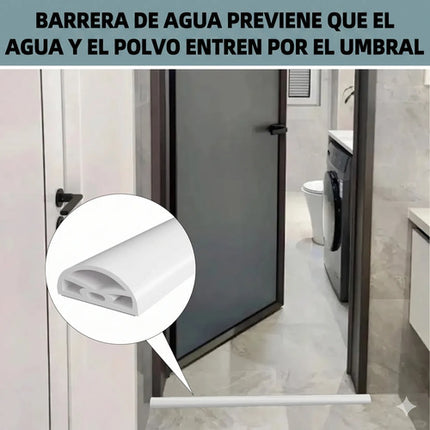 1m Tira Ducha Burlete Adhesivo Silicona Barrera Agua Baño