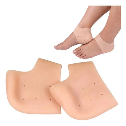 1 Par Taloneras Silicona Gel Almohadillas Dolor Talón Pies