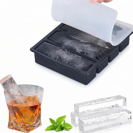 Molde Charola Para Hielo En Barra Mantequilla Rectangular