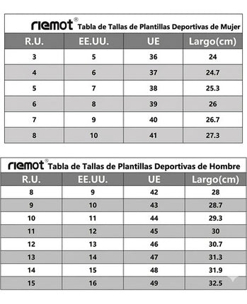 Par Plantillas Deporte Confort De Espuma Soporte Talón Arco