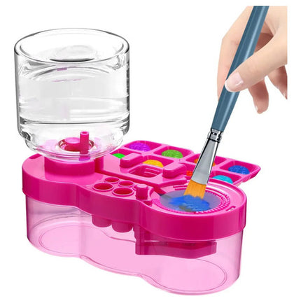 Enjuagador Pinceles Con Dispensador Agua Pintar Oleo Niños