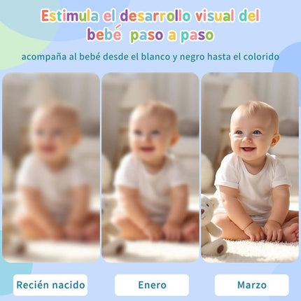 Tarjetas De Estimulación Visual Montessori Bebés 0-26 Meses