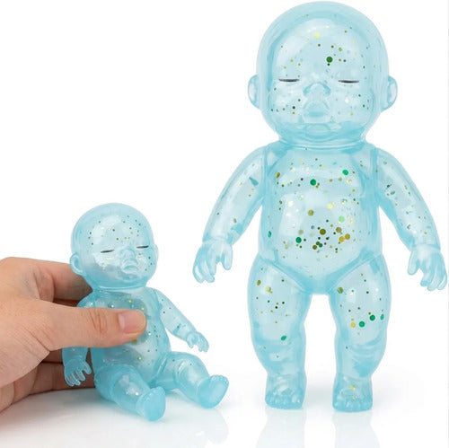 Squishy Bebé Con Glitter Juguete Sensorial Antiestrés Niños