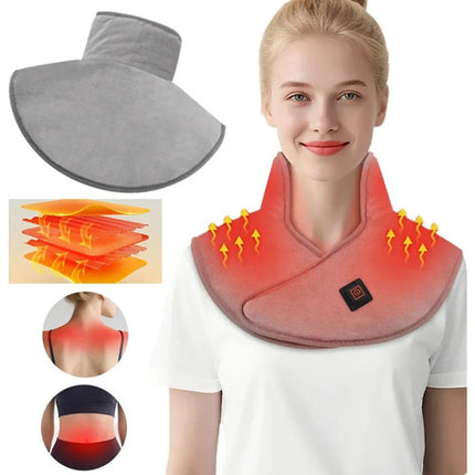 Almohadilla Térmica Eléctrica Para Cuello Hombros Calor Usb
