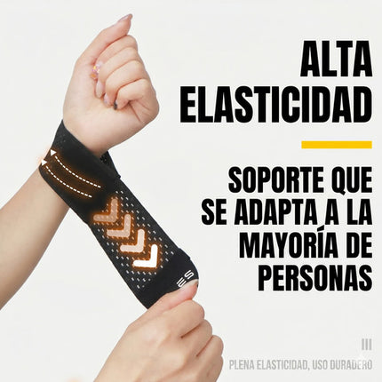 Par De Muñequeras De Compresión Deportiva Ajustable Elastica