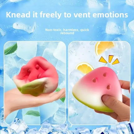 Squishy Juguete De Sandia Antiestrés Apretable Niños Regalo Rojo