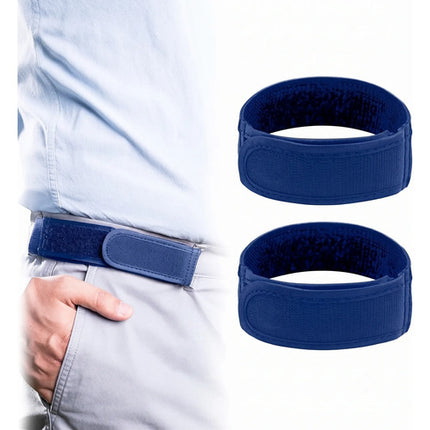2 Cinturon Elasticos Sin Hebilla Invisibles Ajustable Velcro
