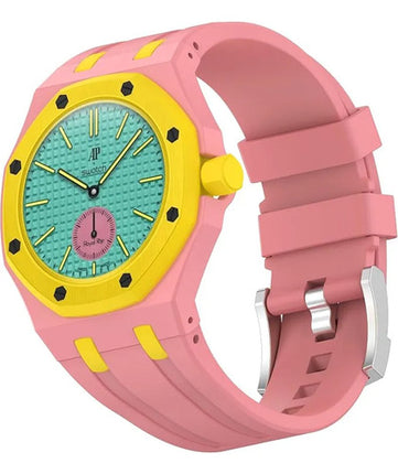 Correa Silicona Swatch Xomega Royal Pop Convertir A Pulsera