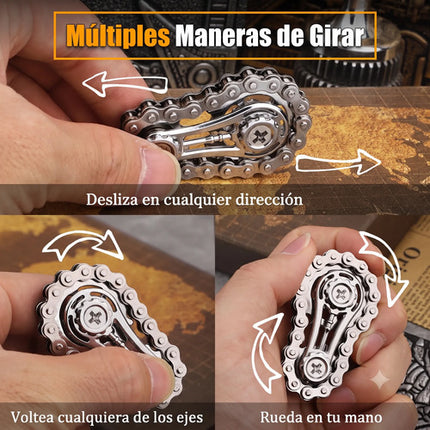 Spinner Mecánico De Engranajes Cadena Bicicleta Antiestrés