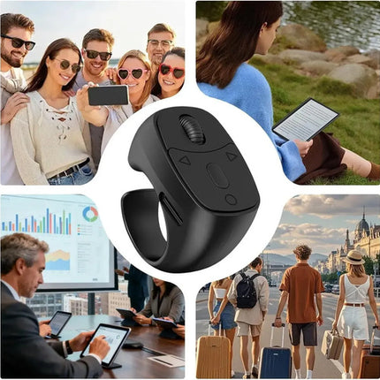Anillo Control Bluetooth Mouse De Dedo Pasa Paginas Celular
