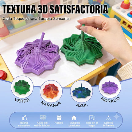 Juguete Sensorial Estrella Fractal 3d Expandible Antiestres