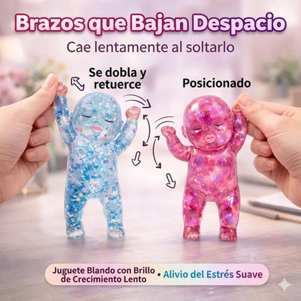 Squishy Bebé Con Glitter Juguete Sensorial Antiestrés Niños