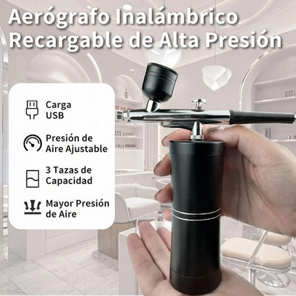 Kit Aerógrafo Inalámbrico Portátil Mini Compresor Recargable