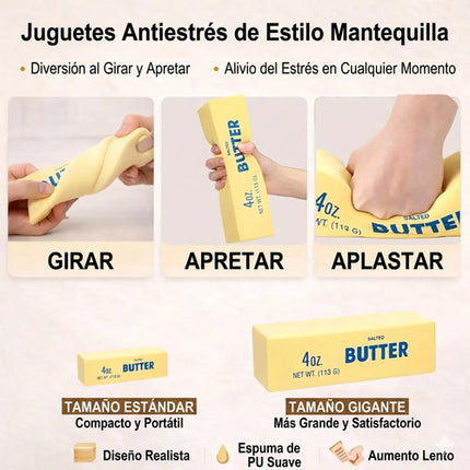 Squishy De Mantequilla Gigante Juguete Antiestrés Para Niños