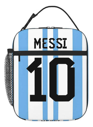 Lonchera Messi 10 Futbol Bolsa Almuerzo Termica Niño Escuela