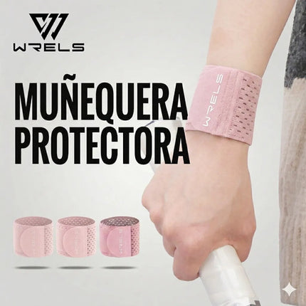 Par De Muñequeras De Compresión Deportiva Ajustable Elastica