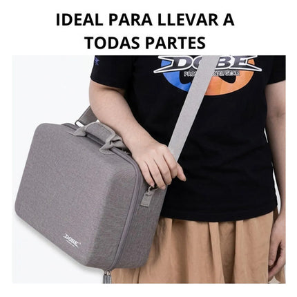 Estuche Rigido Eva Para Consola Ps5 Slim De Viaje Con Correa