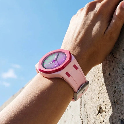 Correa Silicona Swatch Xomega Royal Pop Convertir A Pulsera