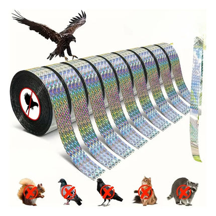 9 Cintas Reflectante Espantapájaros Disuasoria Aves Jardin