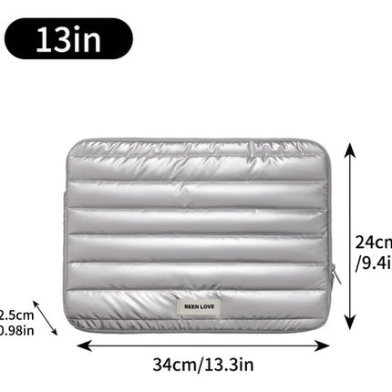 Funda Acolchada Para Laptop 13  Impermeable Puffer Macbook