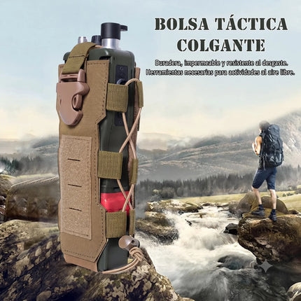 Porta Botella Tactico Molle Porta Radio Sostenedor Mochila