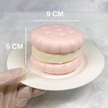 Juguete Squishy Galleta Grande Rosa Antiestrés Niños Kawaii