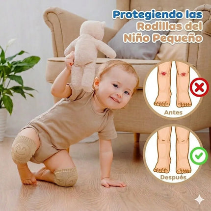 Rodilleras Para Bebé Gateo Antideslizante Protector Algodón